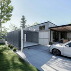 Pro Series 13' x 20' Metal Garage Shed with Double Front Doors and Side Entry Door, 8'6" Peak Height TMG-MS1320B