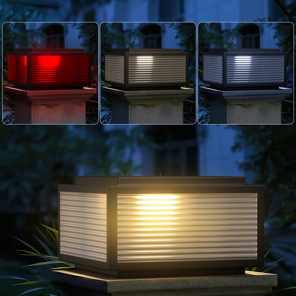 Outdoor Solar Powered Post Cap Lights