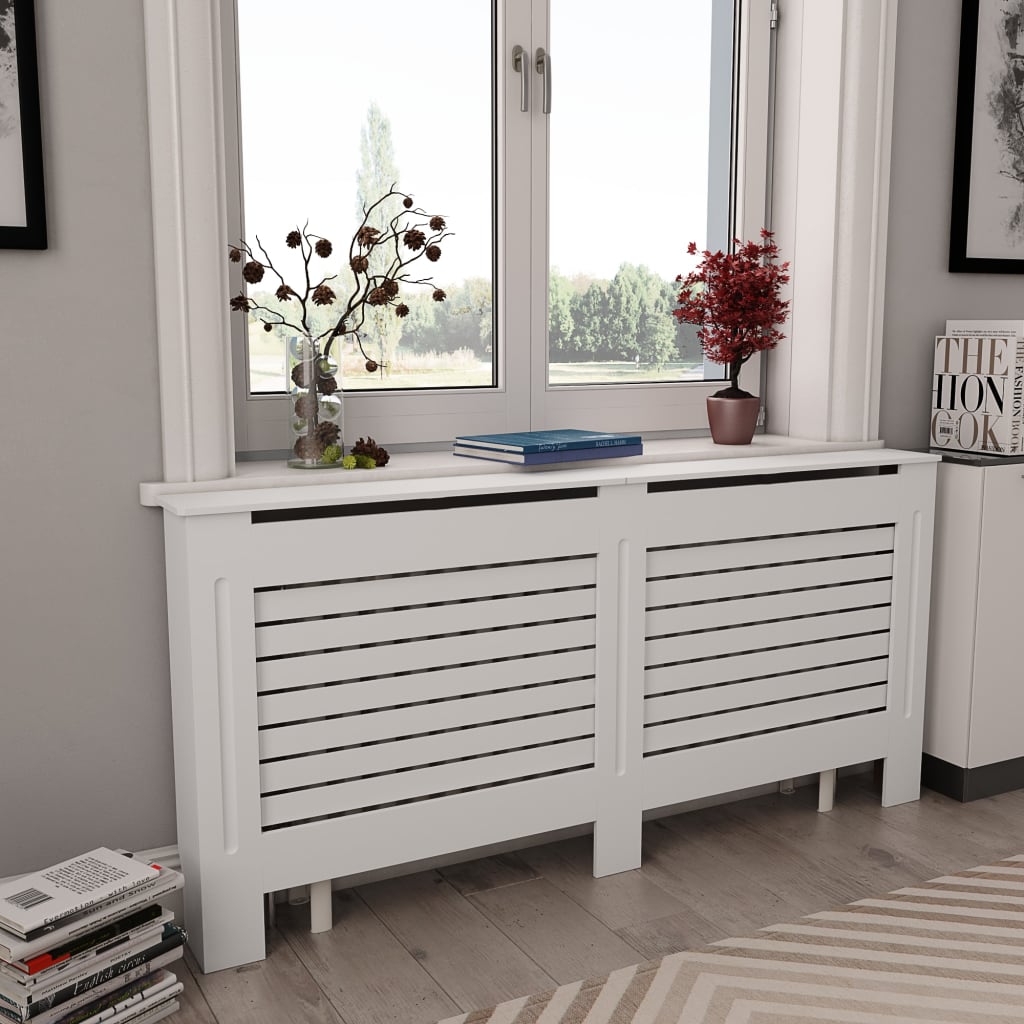vidaXL Radiator Cover Radiator Guard for Home Office Heater Cabinet Cover MDF