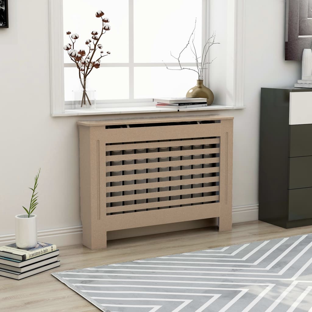 vidaXL Radiator Cover Radiator Guard for Home Office Heater Cabinet Cover MDF
