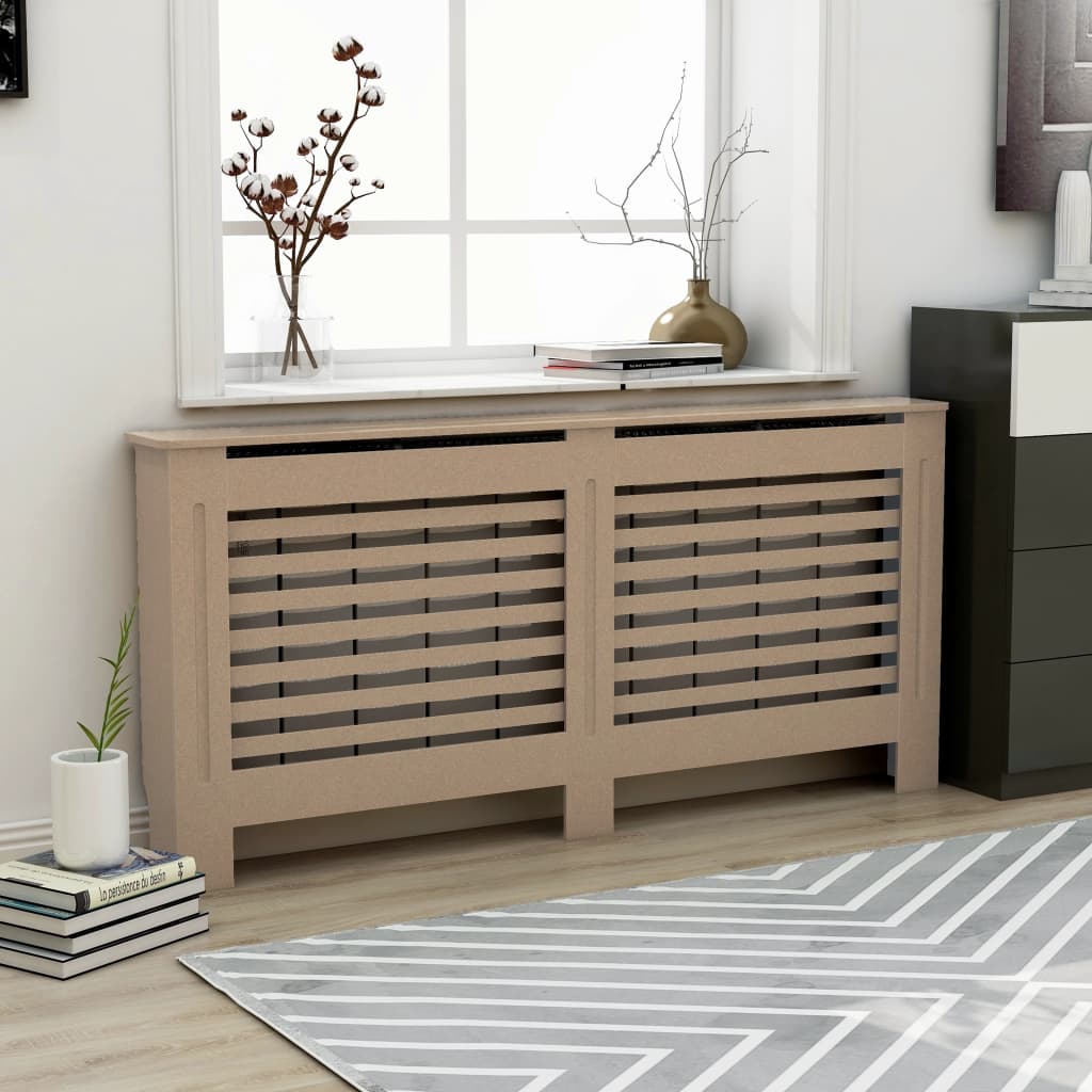 vidaXL Radiator Cover Radiator Guard for Home Office Heater Cabinet Cover MDF