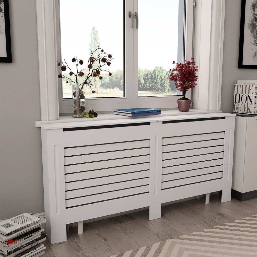 vidaXL Radiator Cover Radiator Guard for Home Office Heater Cabinet Cover MDF