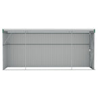vidaXL Storage Shed Wall-mounted Garden Shed for Backyard Galvanized Steel