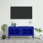 vidaXL TV Stand TV Unit Sideboard Home TV Console Media Unit Cupboard Steel