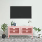 vidaXL TV Stand TV Unit Sideboard Home TV Console Media Unit Cupboard Steel