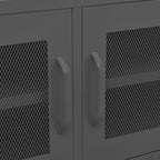 vidaXL TV Stand TV Unit Sideboard Home TV Console Media Unit Cupboard Steel