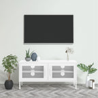 vidaXL TV Stand TV Unit Sideboard Home TV Console Media Unit Cupboard Steel