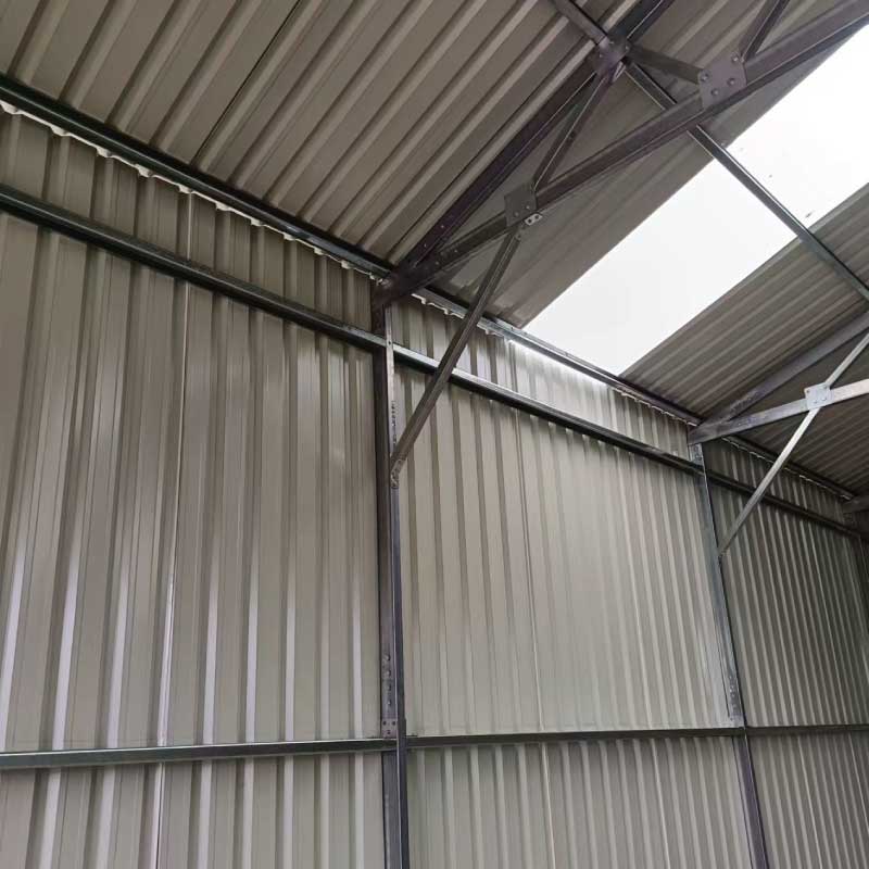 30' x 30' Metal Garage Shed – Steel Building with 11’ Clearance High Front Doors, Side Entry Door, 16 GA Steel Structure TMG-MS3030