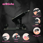 Eden Sex Machine Fuck Machine package with 7 attachments