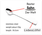 HeartScoop™ – Engraved Stainless Steel Love Spoon