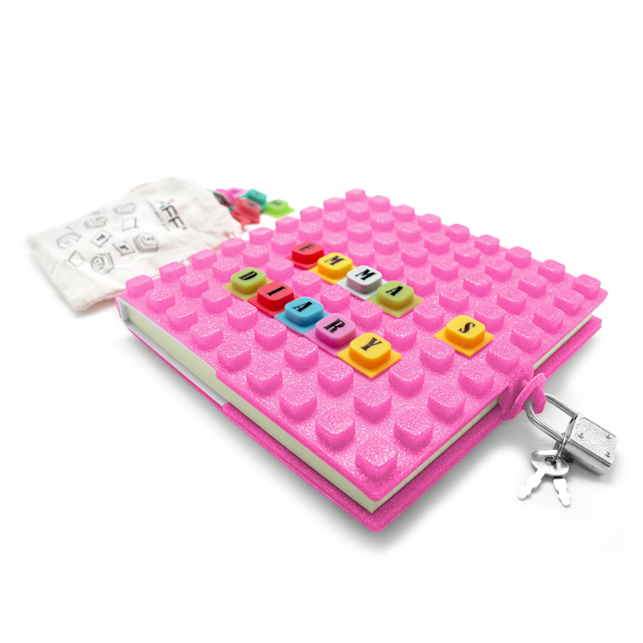 WAFF Glitter Secret Diary Combo - Pink